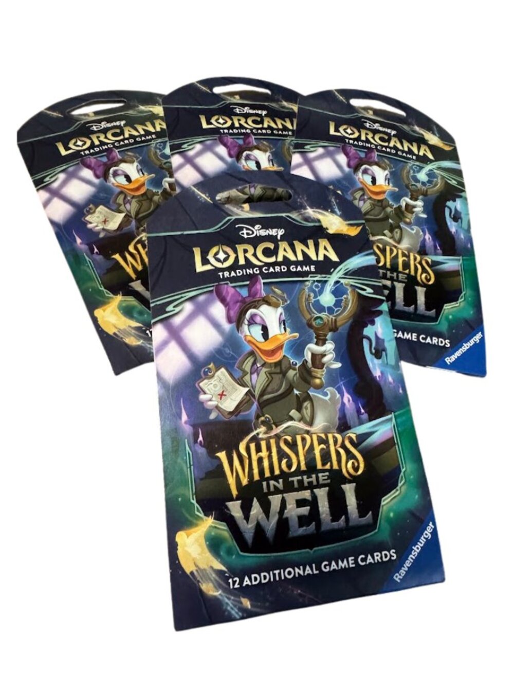 Lot (4) Disney Lorcana TCG: Whispers in the Well Sleeved Booster Packs - Daisy